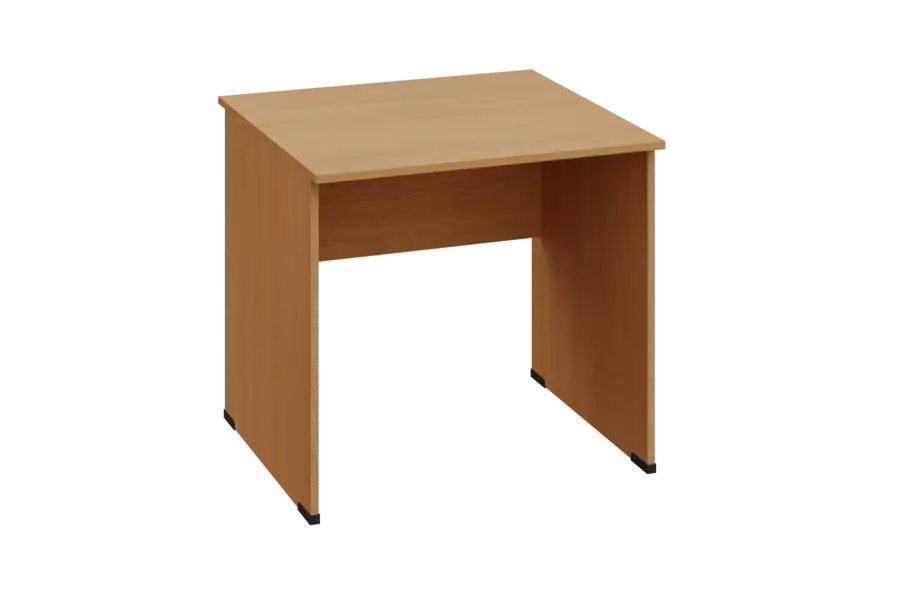 EPL 28 - 8 stůl kancelářský, dřevěná podnož, deska 25 mm, široký 800 mm, buk Royal